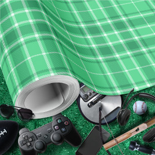 Tartan - Levendig Medium Groen tot Donkergroen Cadeaupapier