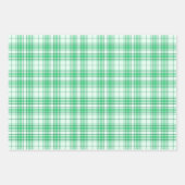 Tartan - Levendig pastelgroen tot donkergroen Inpakpapier Vel (Voorkant 2)