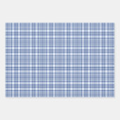 Tartan - Licht naar Navy blauw Anders Inpakpapier Vel (Voorkant 2)