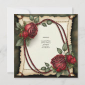 TARTAN LINT UITVAART CEREMONIE UITNODIGINGEN (Achterkant)