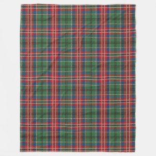 Tartan MacCulloch Plaid Red Blue Green Plaid Fleece Deken