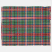 Tartan MacCulloch Plaid Red Blue Green Plaid Fleece Deken (Voorkant (Horizontaal))