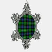 Tartan MacKenzie Tin Sneeuwvlok Ornament (Links)