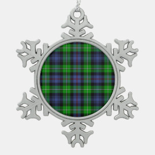 Tartan MacKenzie Tin Sneeuwvlok Ornament