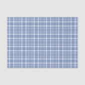 Tartan - Medium blauw tot licht en Navy blauw Tissuepapier (Voorkant)
