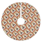  Tartan Meisje "Vrolijk Kerstfeest" Kerstboom Rok (Voorkant)