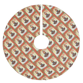 Tartan Meisje "Vrolijk Kerstfeest" Kerstboom Rok