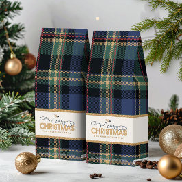 Tartan Merry Christmas Gold Frame ID1141B