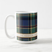 Tartan Merry Christmas Gold Frame ID1141B Koffiemok (Links)