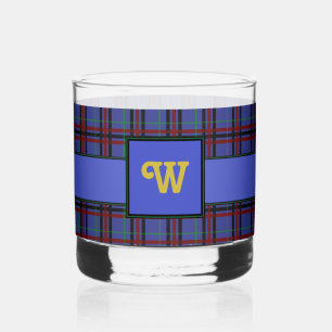 Tartan met juweeltonen whisky glas
