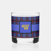 Tartan met juweeltonen whisky glas (Achterkant)