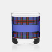 Tartan met juweeltonen whisky glas (Links)