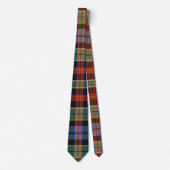 Tartan-multicolor patroon stropdas (Voorkant)
