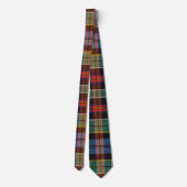 Tartan-multicolor patroon stropdas (Achterkant)