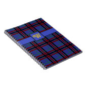 Tartan Notebook in Edelsteen Kleur Notitieboek (Rechterzijde)