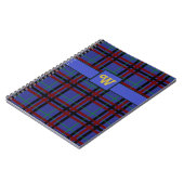Tartan Notebook in Edelsteen Kleur Notitieboek (Linkerzijde)