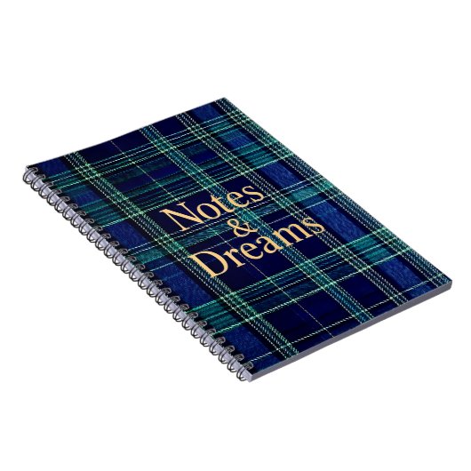 Tartan notebook notitieboek (Rechterzijde)