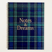 Tartan notebook planner (Voorkant)