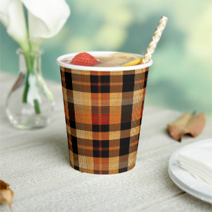 Tartan Papieren Bekers