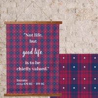 Tartan - Patriottisch - Red Blue White Stars Hood