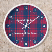 Tartan - Patriottisch - Rode Blauwe Witte Stars