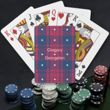 Tartan - Patriottisch - Rode Blauwe Witte Stars
