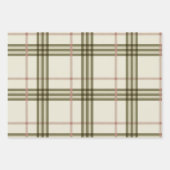 Tartan Patroon Blauw Roze Groen kerstcadeau Inpakpapier Vel (Voorkant 3)