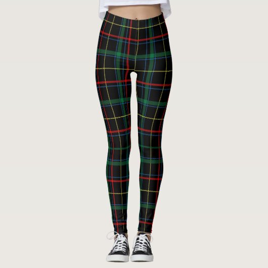 Tartan Patroon Leggings (Voorkant)
