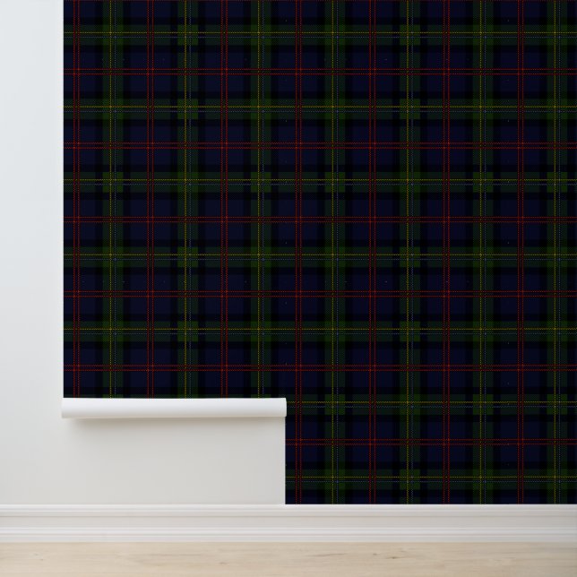 Tartan Patroon Plaid Rustiek Elegant Behang (Applicatie)
