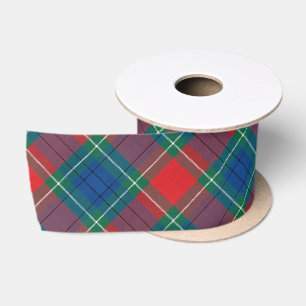 Tartan patroon rood groen blauw Schots geruit Satijnen Lint