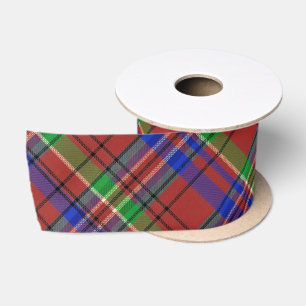 Tartan patroon rood groen blauw Schots geruit Satijnen Lint