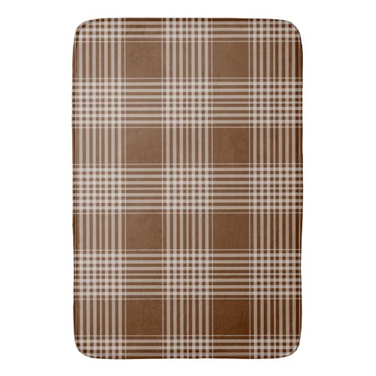 Tartan Patroon Stof Grote Badmat (Voorkant Verticaal)