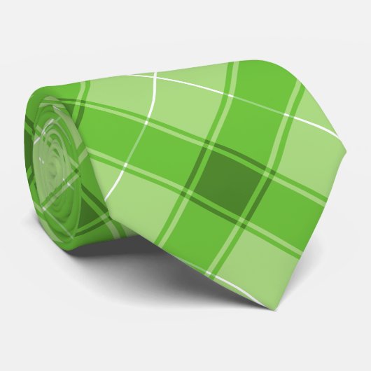 Tartan Patroon Stropdas (Opgerold)