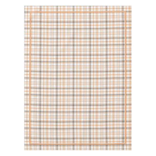 tartan patroon wit grijs wit naam tafelkleed (Voorkant)