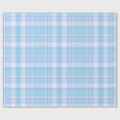 Tartan Pattern12 Sky Blue ID210 Cadeaupapier (Vlak)
