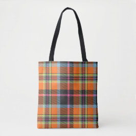 TARTAN PATTERN 9 TOTE BAG