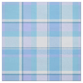 Tartan Pattern Blue and White ID210 Stof (Swatch)
