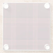Tartan Pattern Fabric Glass Onderzetter (Achterkant)