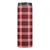 Tartan Pattern Fabric Thermal Tumbler Thermosbeker (Achterkant)