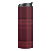 Tartan Pattern Fabric Thermal Tumbler Thermosbeker (Gedraaid links)