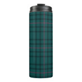 Tartan Pattern Fabric Thermal Tumbler Thermosbeker (Voorkant)