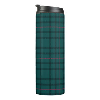 Tartan Pattern Fabric Thermal Tumbler Thermosbeker