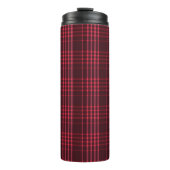 Tartan Pattern Fabric Thermal Tumbler Thermosbeker (Voorkant)