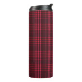 Tartan Pattern Fabric Thermal Tumbler Thermosbeker (Gedraaid links)