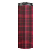 Tartan Pattern Fabric Thermal Tumbler Thermosbeker (Achterkant)