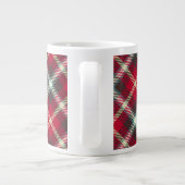 Tartan Pattern kerstcadeau 20 oz koffie Grote Koffiekop (Achterkant)