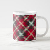 Tartan Pattern kerstcadeau 20 oz koffie Grote Koffiekop (Rechts)