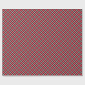 Tartan Pattern Kerstmis Cadeaupapier (Vlak)