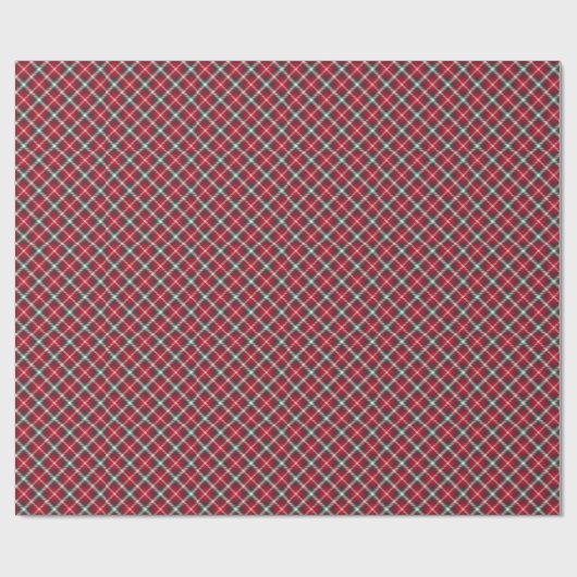 Tartan Pattern Kerstmis Cadeaupapier (Vlak)