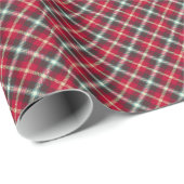 Tartan Pattern Kerstmis Cadeaupapier (Rol Hoek)